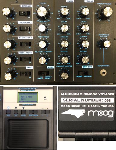 Moog-Aluminum Minimoog Voyager Blue #96 